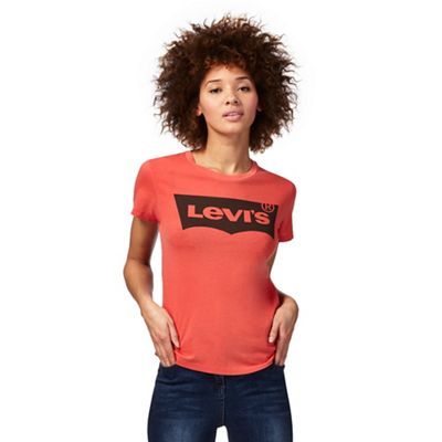 Orange 'Levi's' logo t-shirt